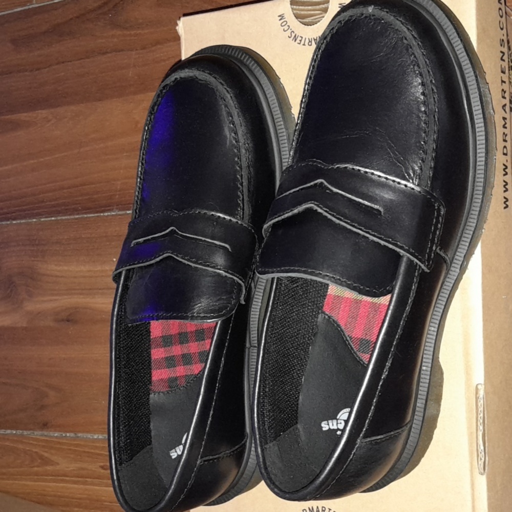 NEW Dr Martens leather penny loafer shoes CLARA BUTTERO MODEL